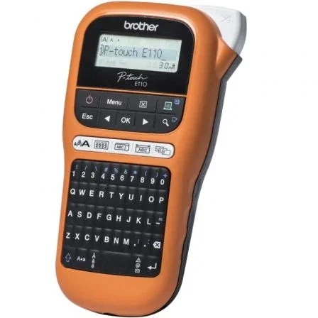 Brother P-TOUCH PT-E110VP Rotuladora Electrónica Profesional Naranja y Negro Brother P-TOUCH PT-E110VP Rotuladora Electrónica Profesional Naranja y Negro
